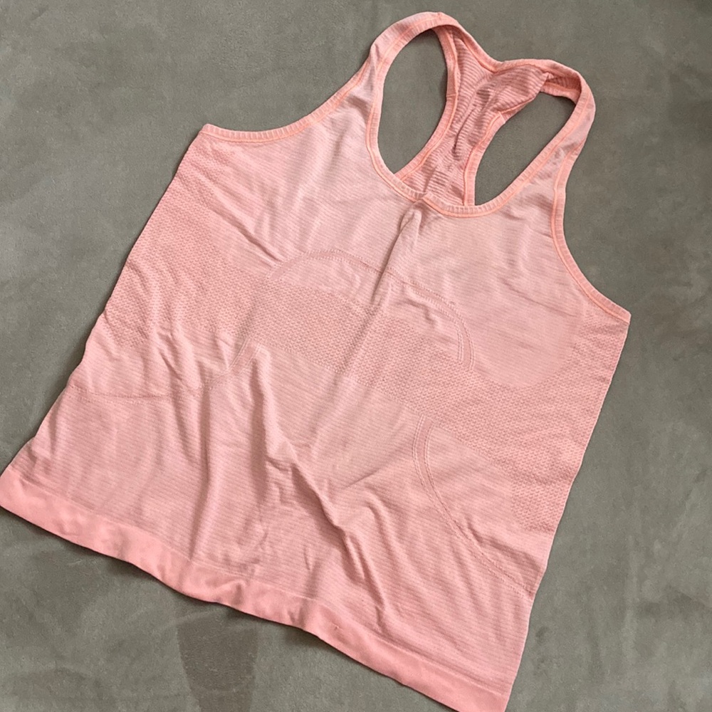 Peach Lululemon tank top